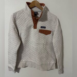 Patagonia Organic Cotton Quilt Snap-T Pull Over Heather Beige Pocket Gorpcore-S